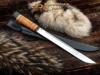 Нож АиР Бурятский большой, сталь 95х18, рукоять береста