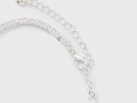 Серебряное ожерелье со стразами Глория Джинс