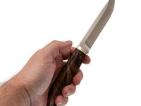 Туристический нож Финка, сталь M390, рукоять айронвуд