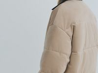 Утеплённая куртка из вельвета, Бежевый
