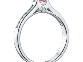 Кольцо из белого золота э0912кц09183300_pink