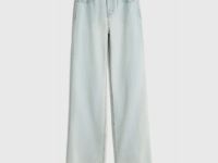 Прямые свободные джинсы, Синий