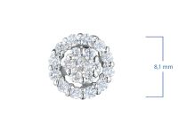 Пусеты из белого золота э4712пс12199160