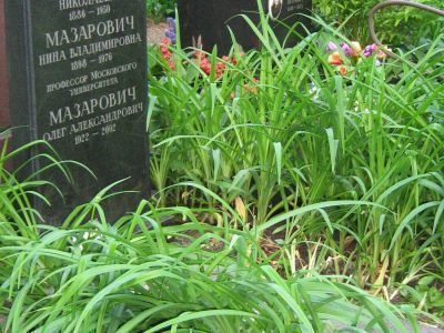 Могила Мазаровича Александра Николаевича (1886-1950)