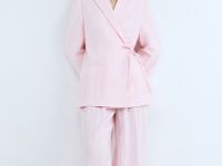 Жакет на завязках, Розовый