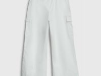 Брюки-парашюты для девочек, Белый