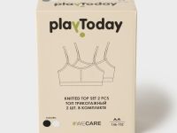 Топ трикотажный для девочек, 2 шт в комплекте