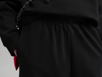 Брюки-джоггеры объемного кроя из футера