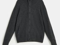 Кардиган с воротником-стойкой