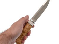 Нож Финский 4, сталь D2, карельская береза, кориан