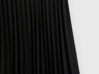 Плиссированная юбка миди A-силуэта, Черный