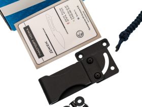 Цельнометаллический нож Пиранья, сталь VG-10, рукоять черная G10