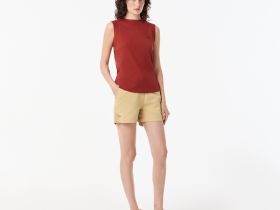 Женская футболка Lacoste приталенного кроя