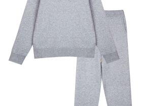 Комплект трикотажный для девочек: джемпер, брюки