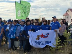 Якутяне высадили 600 сосен для геоглифа «Победа-80»