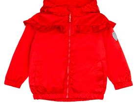 Куртка детская текстильная с полиуретановым покрытием для девочек (ветровка)