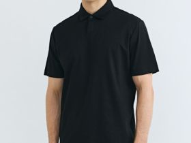 Поло из мерсеризованного хлопка, Черный