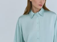 Блузка из сатина, Зеленый