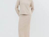 Джемпер плотной вязки, Бежевый