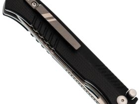 Складной нож Mr.Blade Wasp Black, сталь D2, SW, рукоять черный G-10