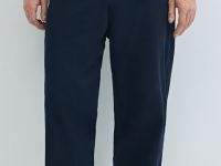 Брюки из твила, Синий