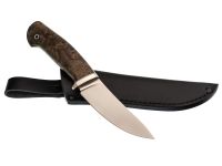 Нож Воронёнок, сталь M398, рукоять кап карельской березы