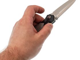 Складной нож Remette Meteor, сталь M390, рукоять Titanium Alloy/Carbon Fiber