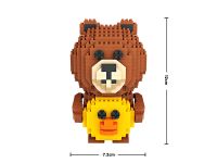 9739_MK Конструктор Медвежонок с утенком