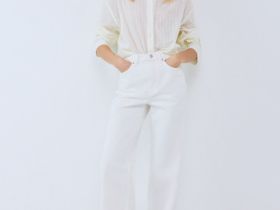 Рубашка из тонкого хлопка, Желтый