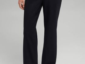 Брюки прямого кроя из твила