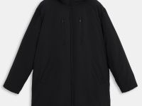 Утепленное пальто с утяжниками на талии