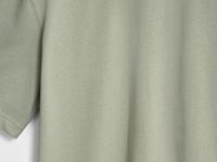 Футболка из плотного хлопка с контрастными деталями, Зеленый