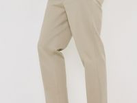 Брюки из твила, Бежевый