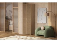 Распашной шкаф Флавир 2-80x245 Ротанг