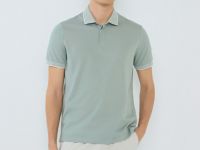 Поло из шелковистого пике, Зеленый