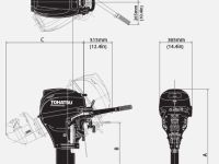 4х-тактный лодочный мотор TOHATSU MFS 20E EPTS