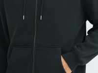 Толстовка на молнии с капюшоном, Черный