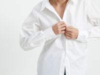 Рубашка прямого кроя из хлопка