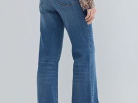 Джинсы Bootcut с высокой посадкой, Синий