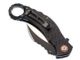Складной нож керамбит QSP Eagle, сталь D2, рукоять черный G10