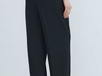 Зауженные брюки с поясом, Черный