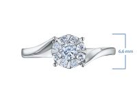 Классическое кольцо из белого золота э4712кц04210651_white