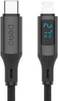 Кабель Pero DC14 Ultimate PD USB-C / Apple Lightning 1,2 м Чёрный