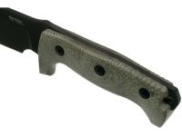 Нож с фиксированным клинком LionSteel M7B CVG, сталь Sleipner, рукоять Green canvas micarta