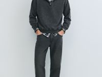 Худи c эффектом стирки, Серый