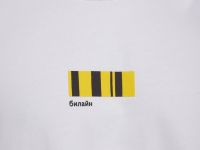 футболка с полосами белая S–M