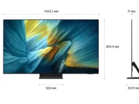 Телевизор Samsung QE65S95FAUXRU, 65", OLED 4K UHD, 120–144 Гц, Smart TV (Tizen)