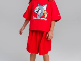 Юбка-шорты трикотажные для девочек