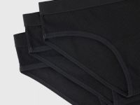 Трусы для девочек, 3 шт., Черный