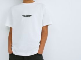 Футболка с принтом для мальчиков, Бежевый